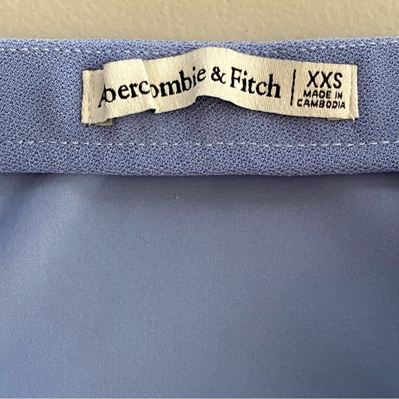 Abercrombie & Fitch Spring Summer Elevated Blue Slit Midi Skirt Women's Size XXS - Picture 9 of 13
